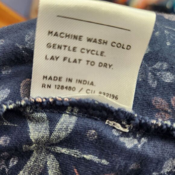 Pact Organic Cotton Robe-M/L-Bufferfly/Dragonfly/Floral-No Belt-Cottagecore - Picture 11 of 12